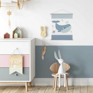 Textielposter-walvis-kinderkamer