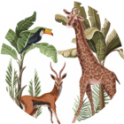 Muurcirkels-jungle-thema