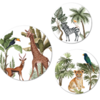 Muurcirkels-jungle-thema