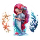 Behangcirkel-zeemeermin-ariel