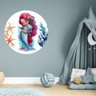 Behangcirkel-zeemeermin-ariel