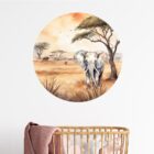behangcirkel-olifant-savanne