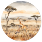 muurcirkel-giraf-savanne