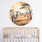 behangcirkel-savanne-safari