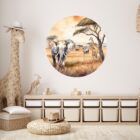 behangcirkel-savanne-safari