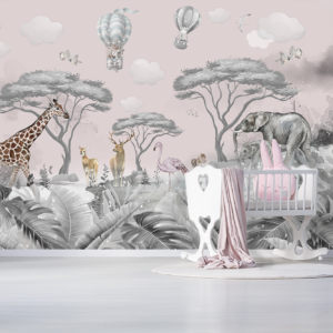 behang-pink-safari