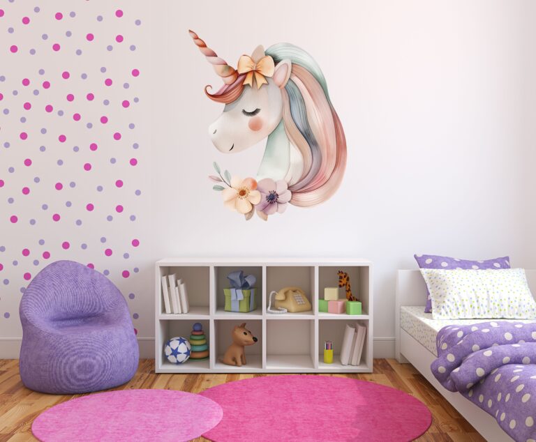 muursticker-sleepy-unicorn