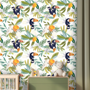 behang-tropische-vogels