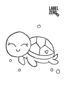 kleurplaat-schildpad