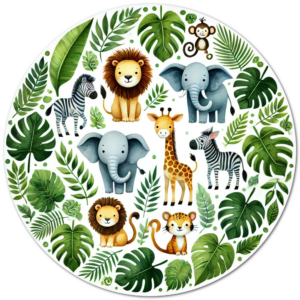 muurcirkel-jungle-animals