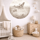 behangcirkel-walvis-oceaan-sepia