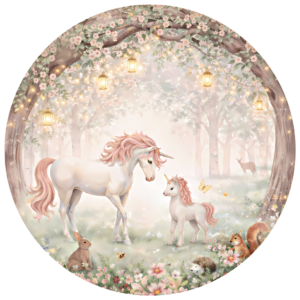 unicorn-bos-behangcirkel