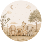 behangcirkel-safari-knuffeldieren